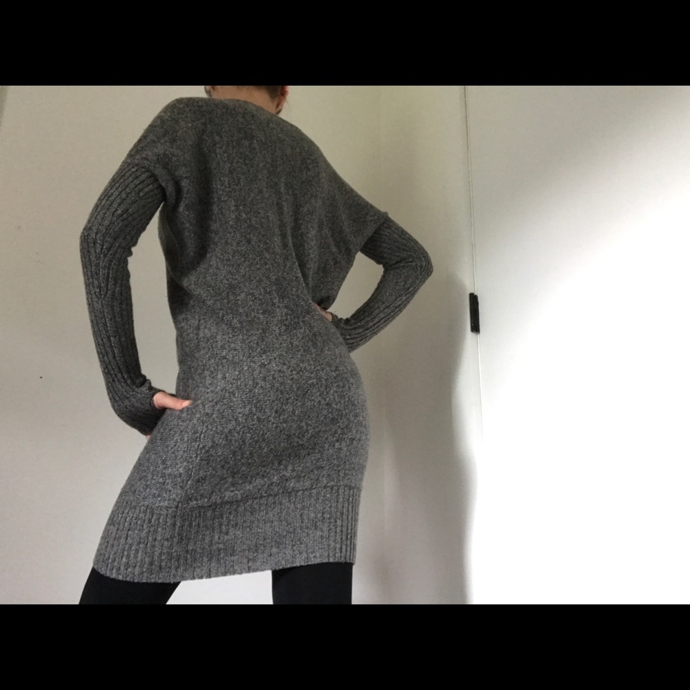 Moda International Charcoal Grey Sweater Dress - Picture 3 of 14
